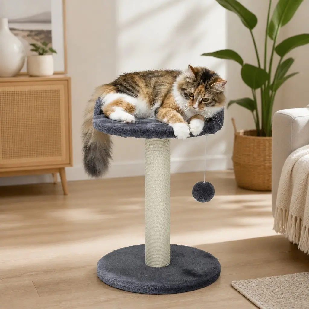 Cat Tree Tower with Plush Perch and Scratching Post