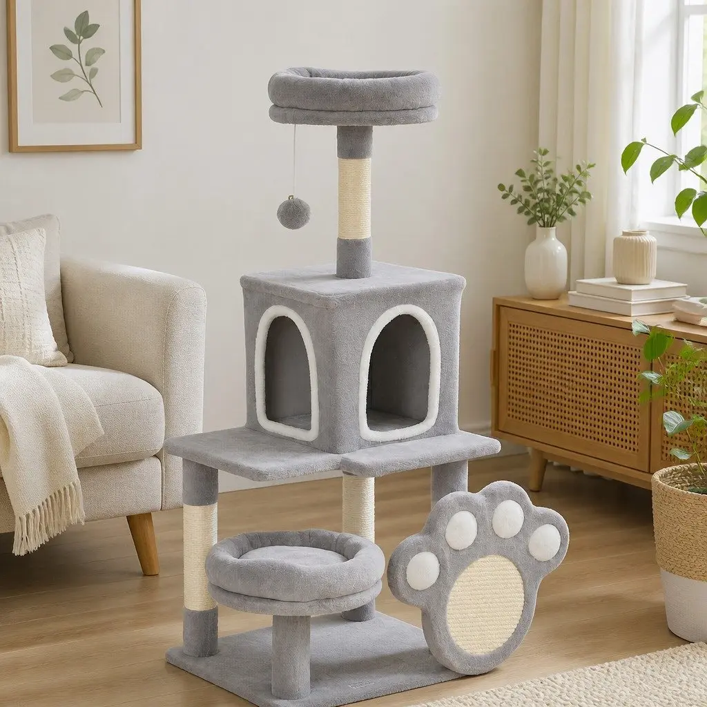 Multi-Level Cat Tree with Plush Perches