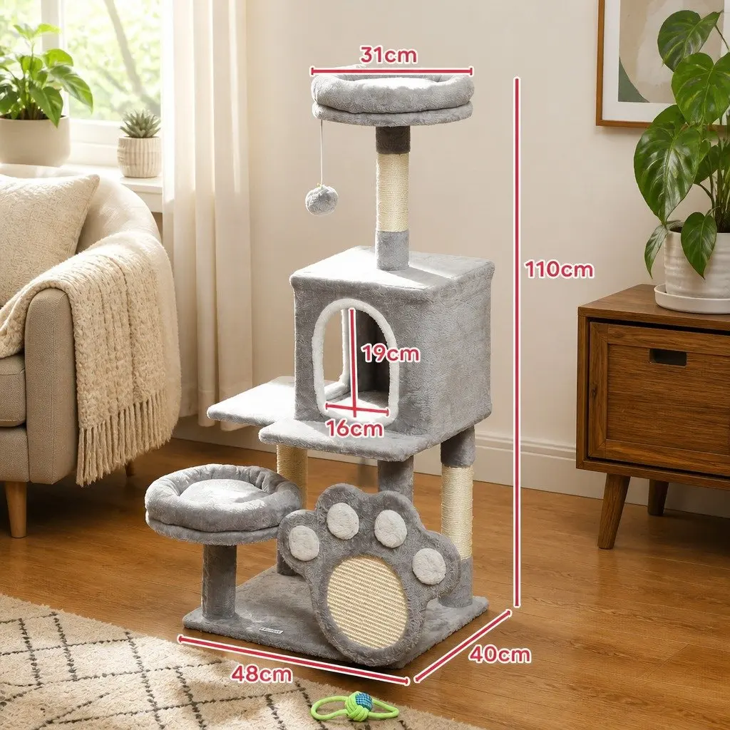 Multi-Level Cat Tree with Plush Perches