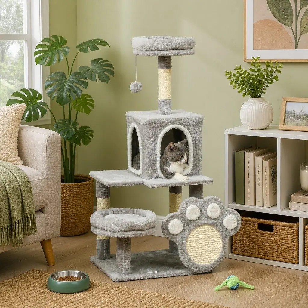 Multi-Level Cat Tree with Plush Perches