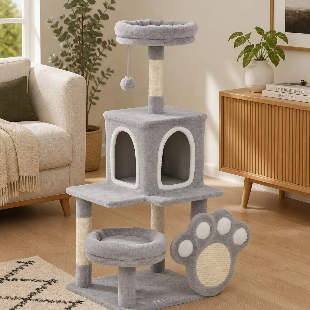 Multi-Level Cat Tree with Plush Perches