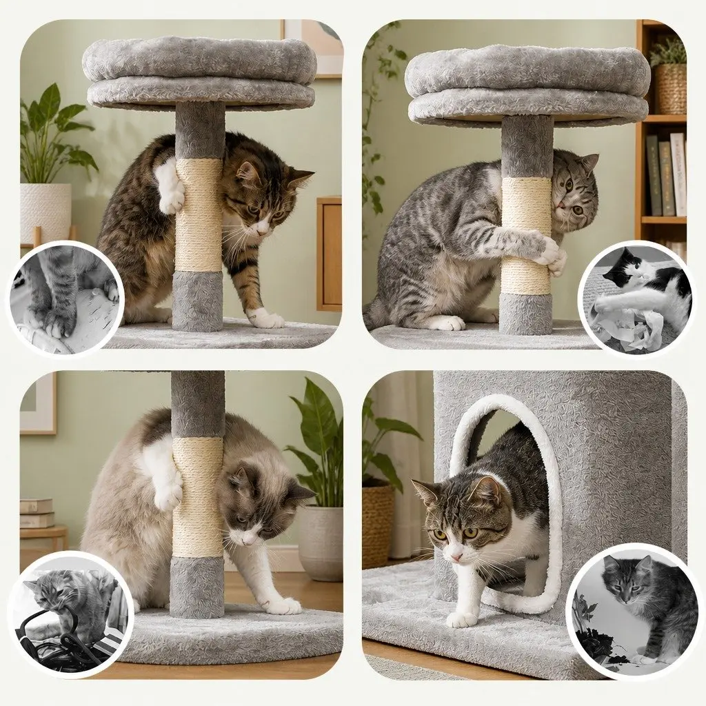 Multi-Level Cat Tree with Plush Perches