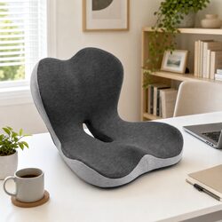 Ergonomic L-Shaped Seat Cushion with Lumbar Support