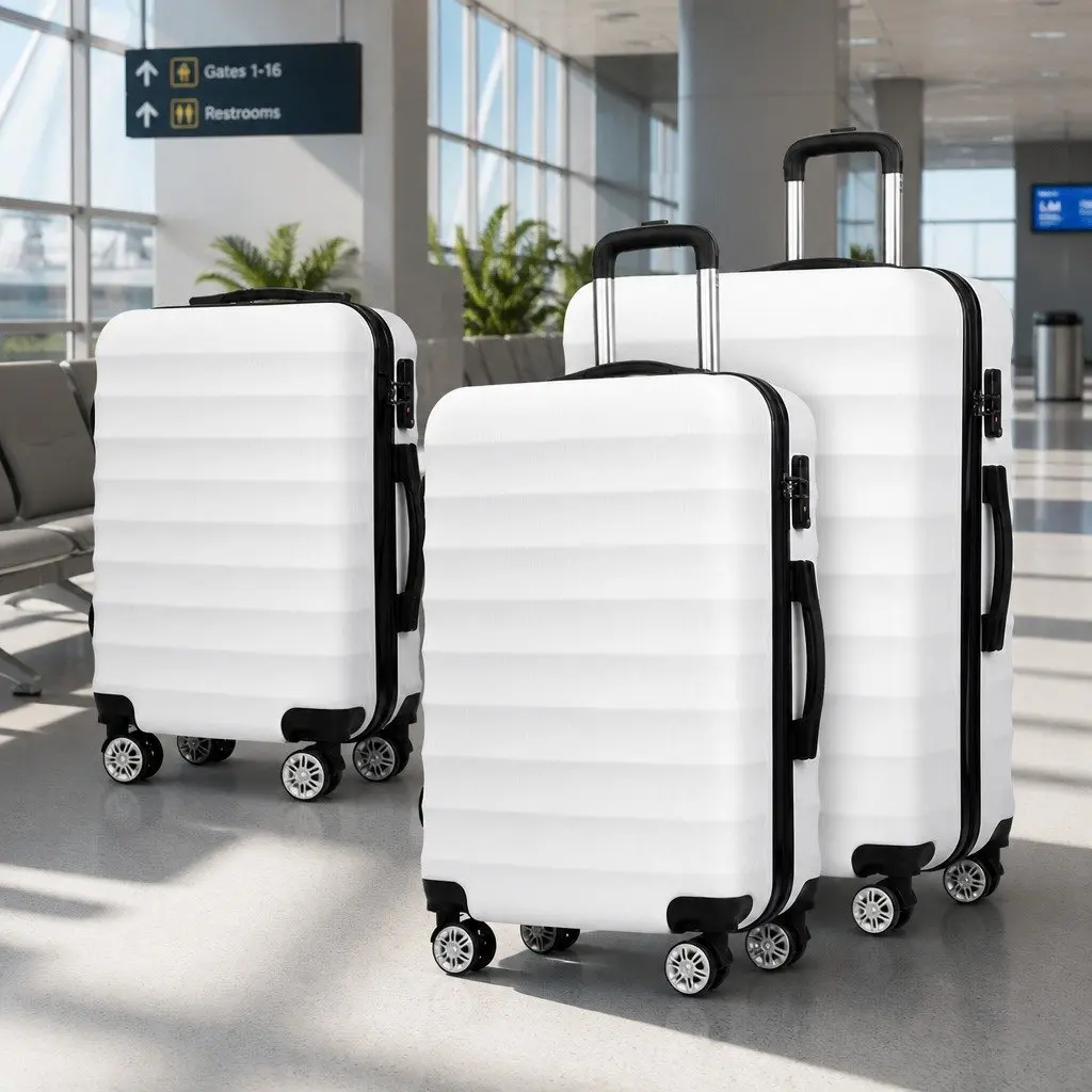 3-Piece Hard Shell Luggage Set with TSA Lock