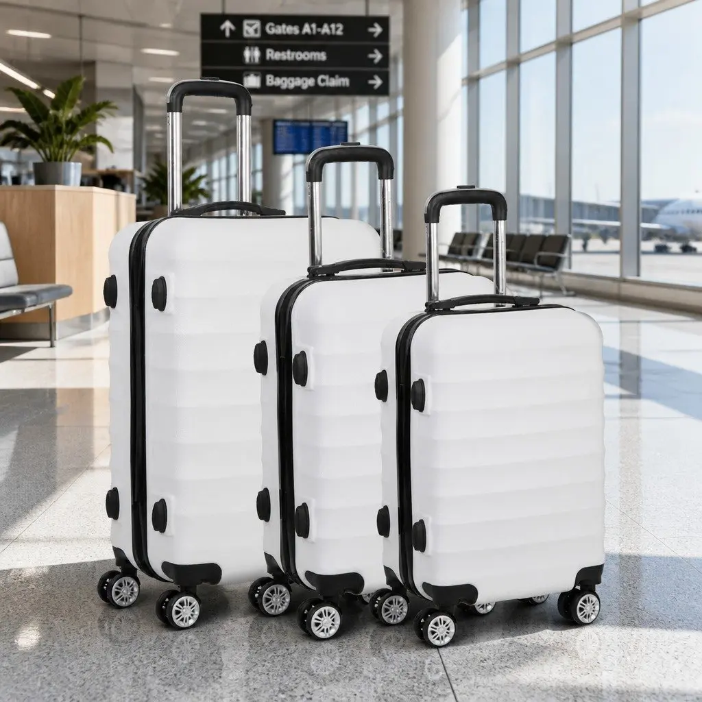 3-Piece Hard Shell Luggage Set with TSA Lock