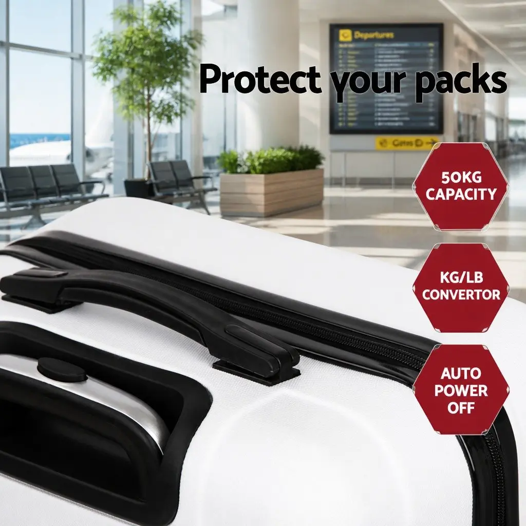 3-Piece Hard Shell Luggage Set with TSA Lock