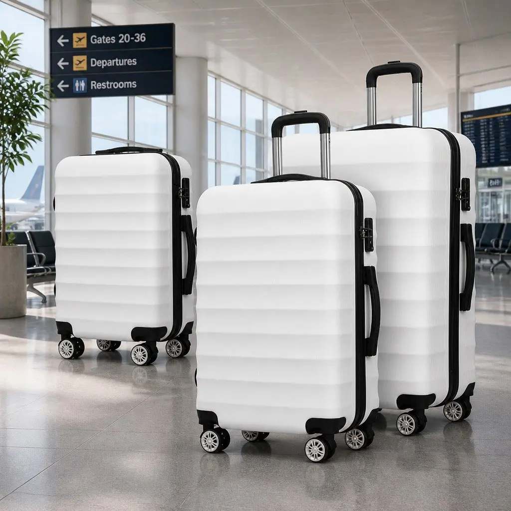 3-Piece Hard Shell Luggage Set with TSA Lock