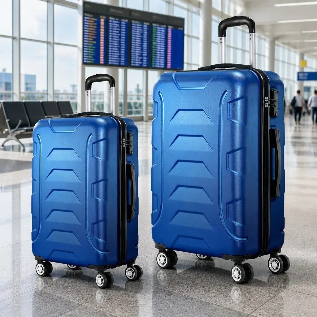 Hard Shell Luggage Set 20" & 28" in Blue