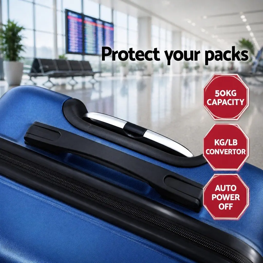 Hard Shell Luggage Set 20" & 28" in Blue