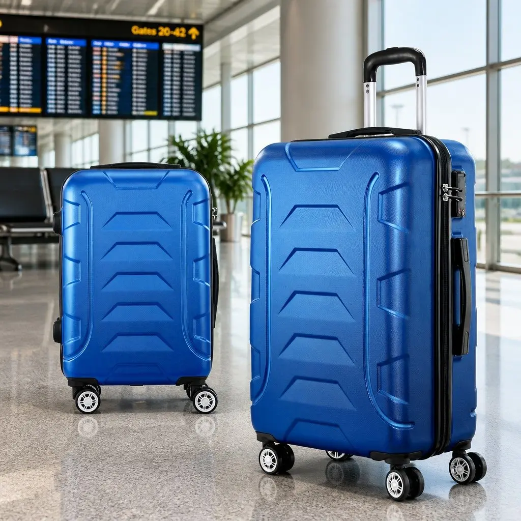 Hard Shell Luggage Set 20" & 28" in Blue