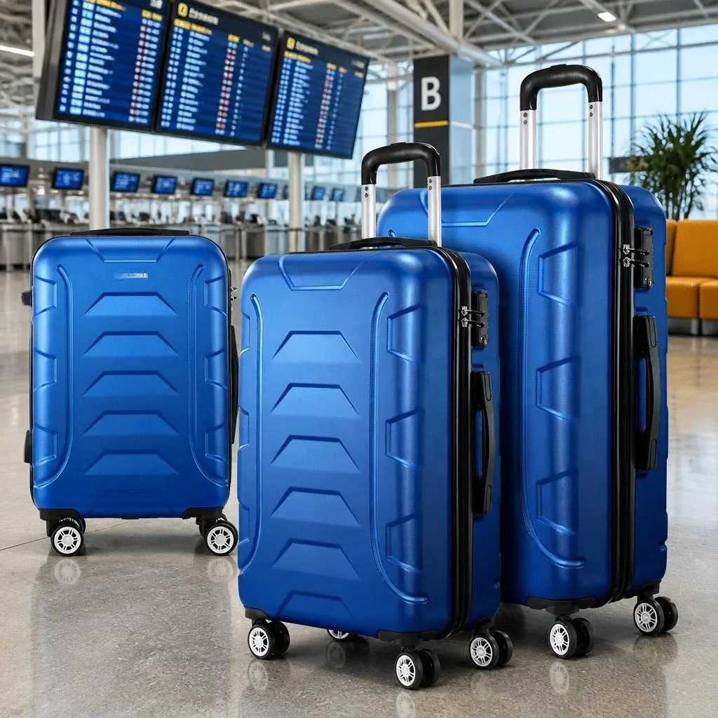 3-Piece Hard Shell Luggage Set 20 24 28 Inch
