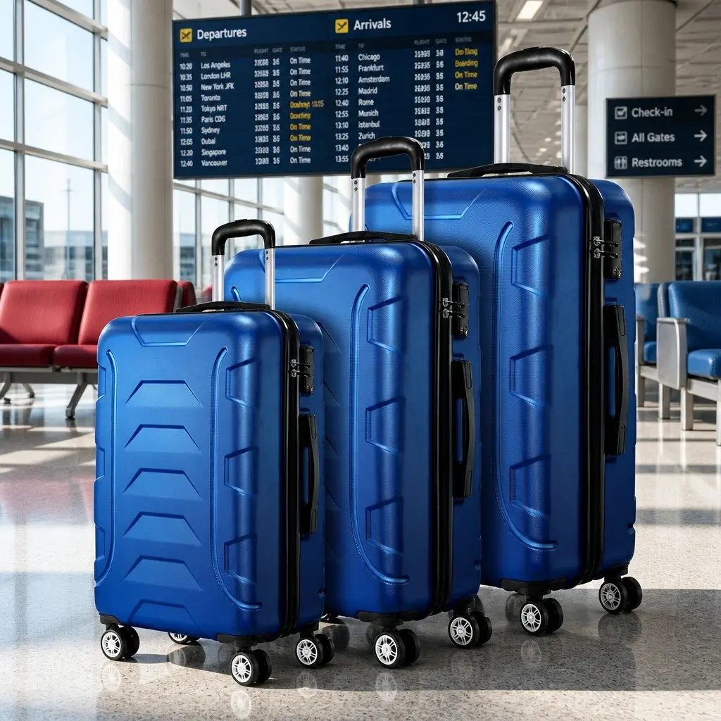 3-Piece Hard Shell Luggage Set 20 24 28 Inch