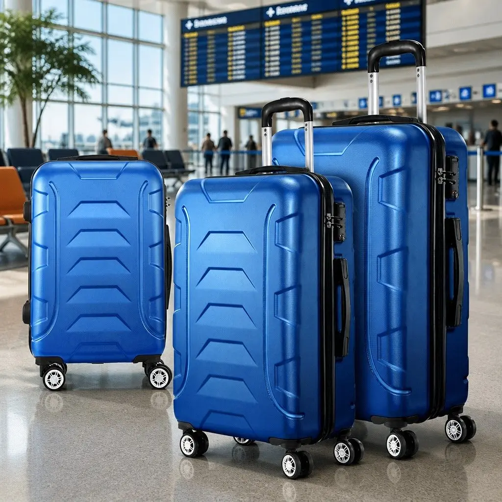 3-Piece Hard Shell Luggage Set 20 24 28 Inch