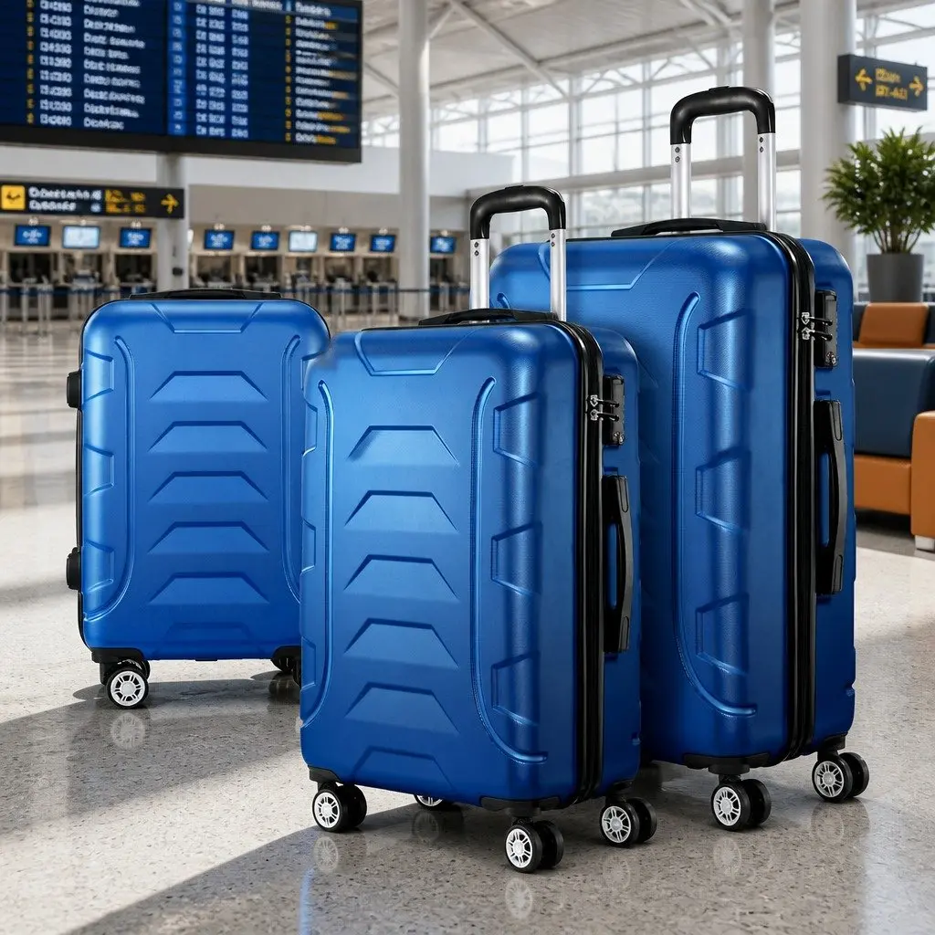 3-Piece Hard Shell Luggage Set 20 24 28 Inch