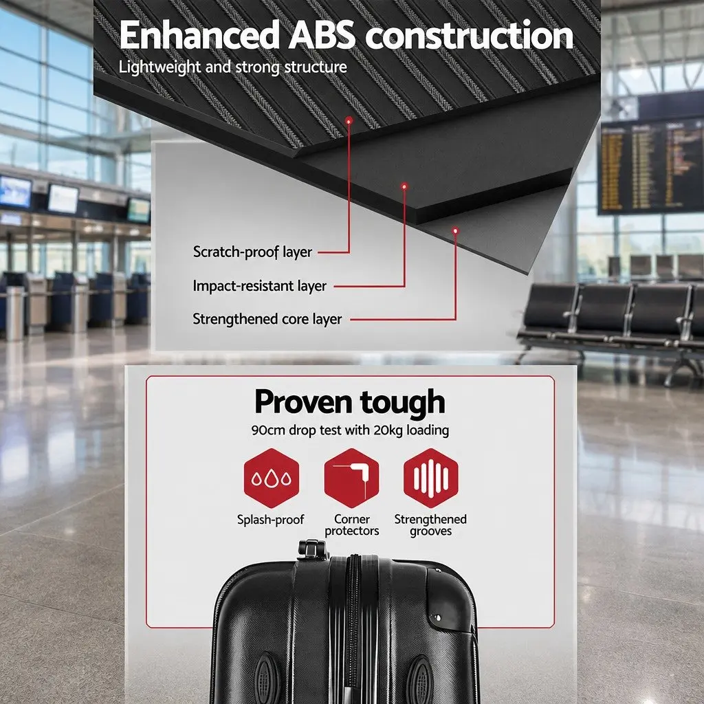 20 Inch Hard Shell Suitcase with Code Lock