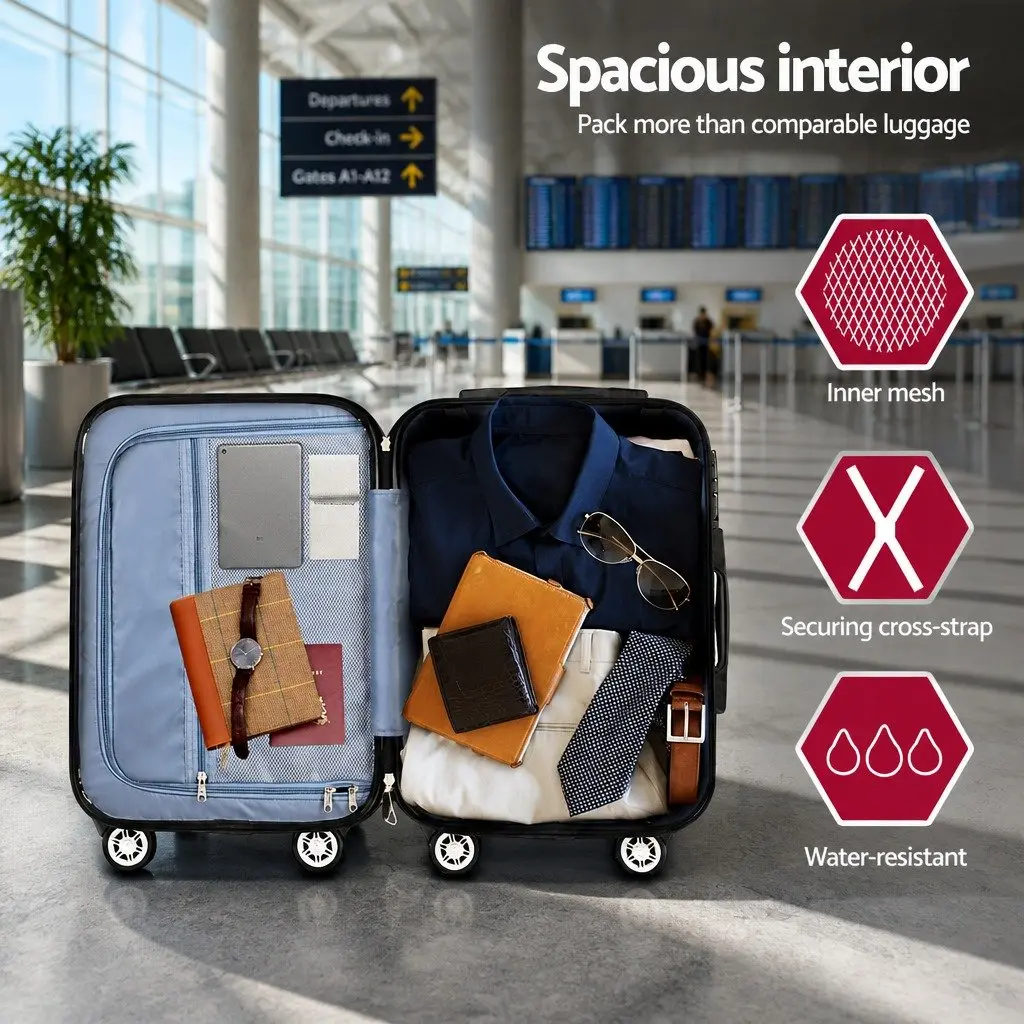 20 Inch Hard Shell Suitcase with Code Lock