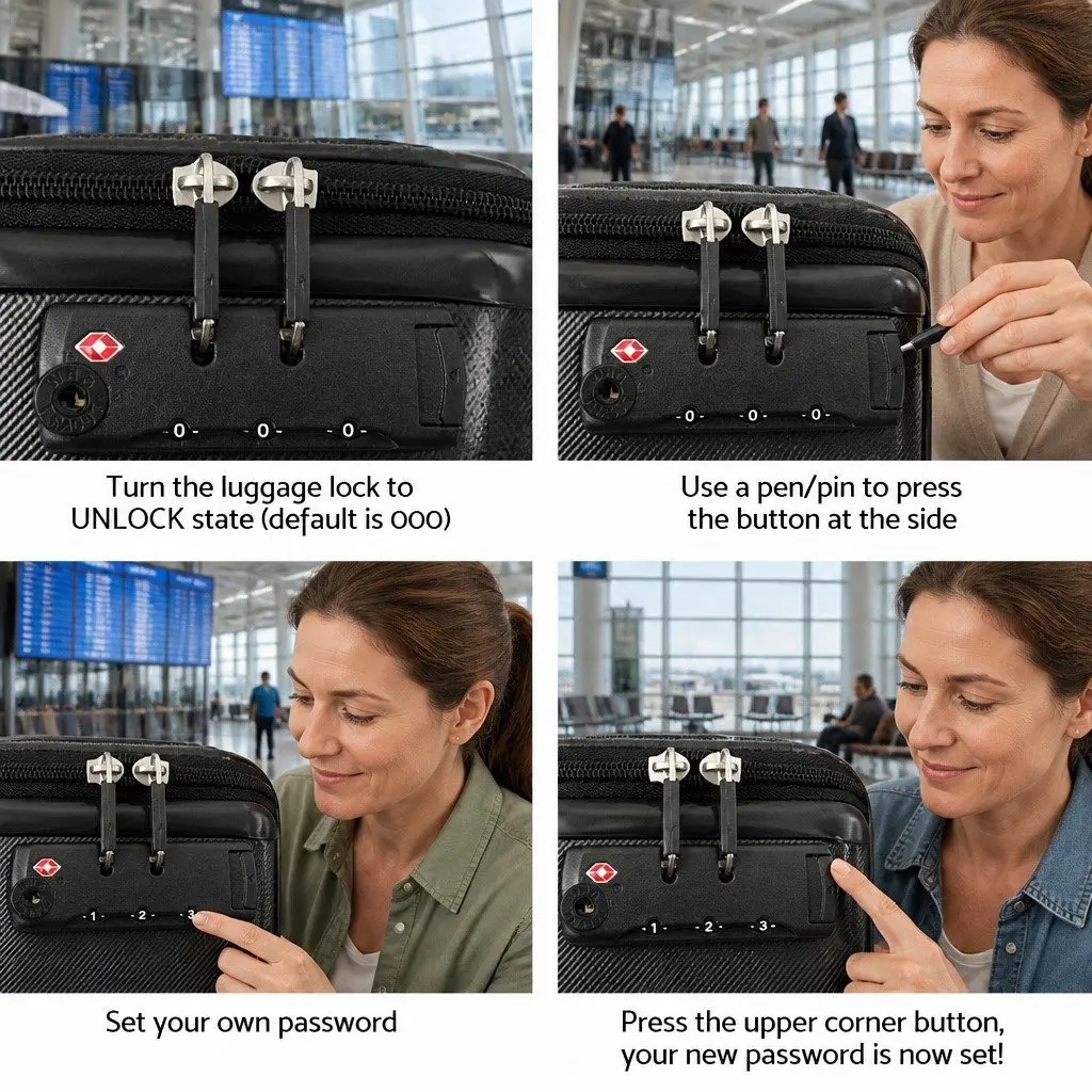 20 Inch Hard Shell Suitcase with Code Lock