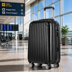Premium 24 Inch Hard Shell Carry-On Luggage with Spinner Wheels