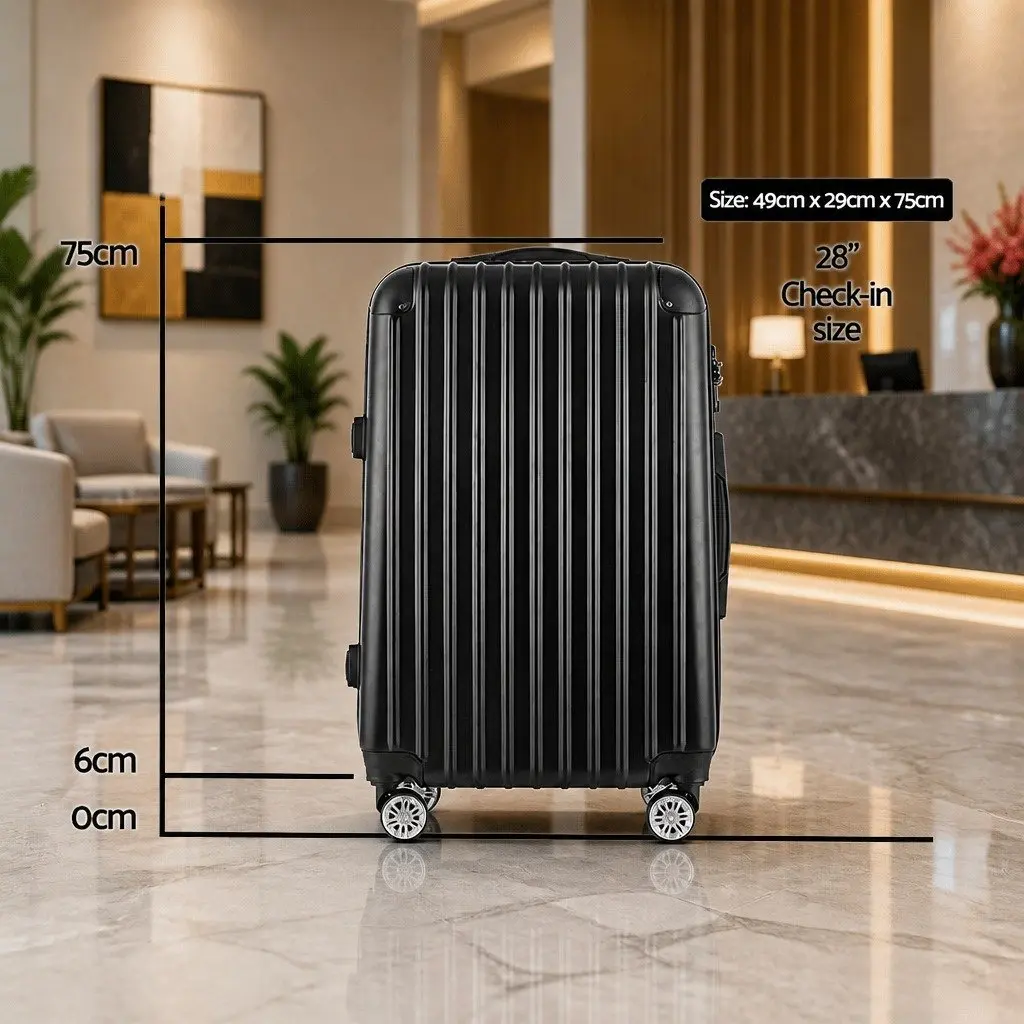 28 Inch Hard Shell Suitcase with Spinner Wheels