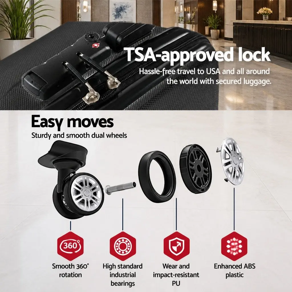 28 Inch Hard Shell Suitcase with Spinner Wheels