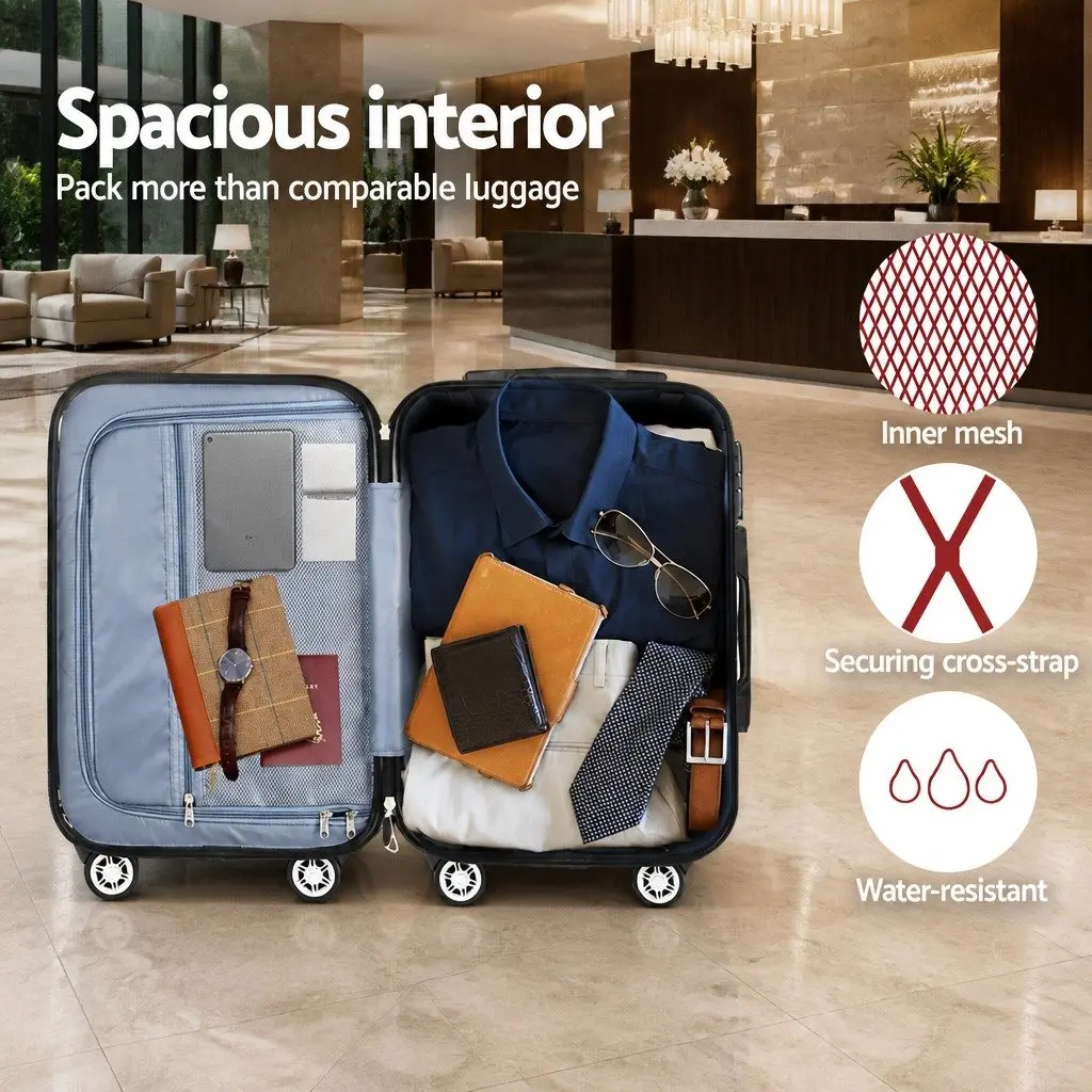 2 Piece Hard Shell Luggage Set 20in 28in