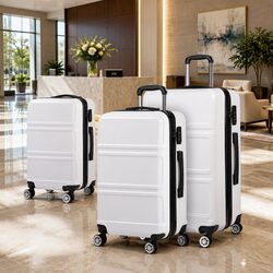 Durable Hard Shell Luggage Set with TSA Lock 20" 24" 28"
