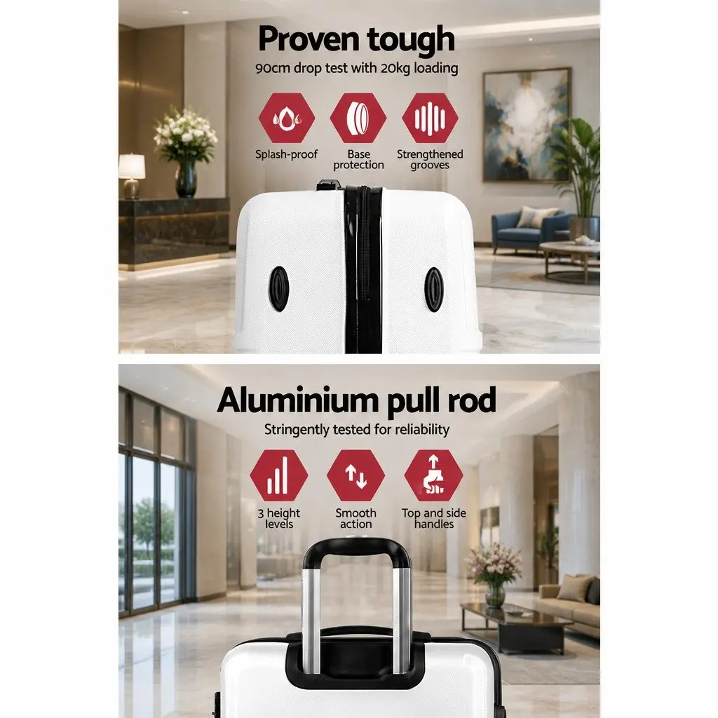 Hard Shell Luggage Set with TSA Lock 20" 24" 28"