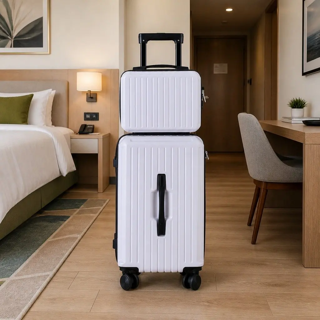 Suitcase Set Hard-shell ABS 12" 20" White