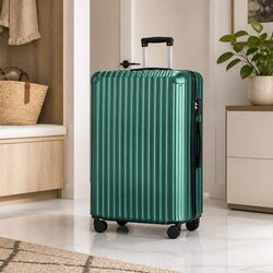 Durable 28 Inch Hard Shell Luggage with TSA Lock - Green