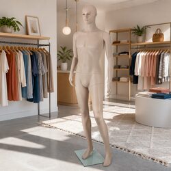 186cm Skin Colour Male Mannequin with Adjustable Arms & Head