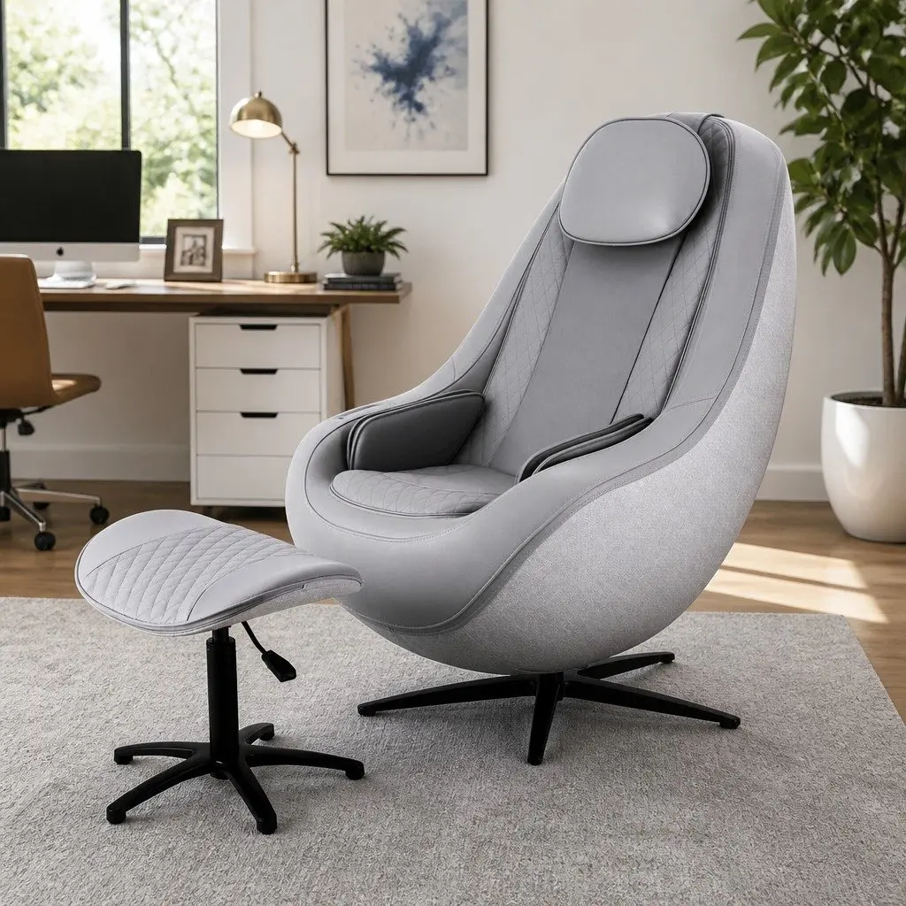 3D Electric Massage Chair Recliner in Grey