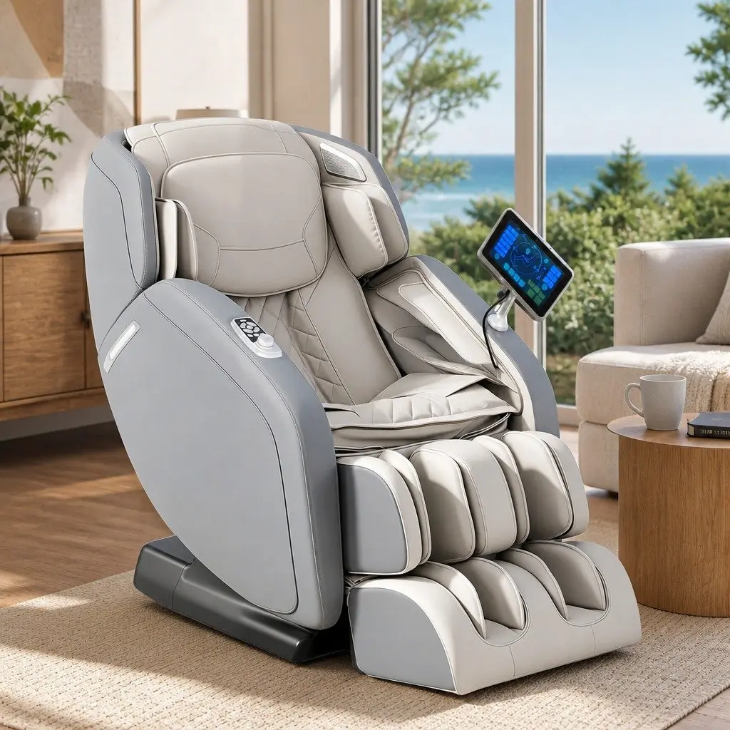 4D Massage Chair Recliner Full Body SL-Track Zero Gravity AI Body Scan Electric