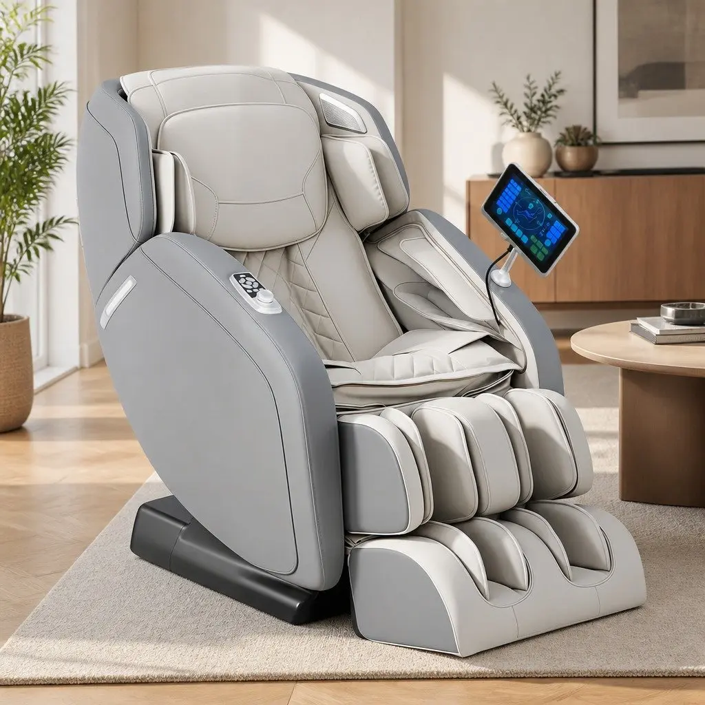 4D Massage Chair Recliner Full Body SL-Track Zero Gravity AI Body Scan Electric