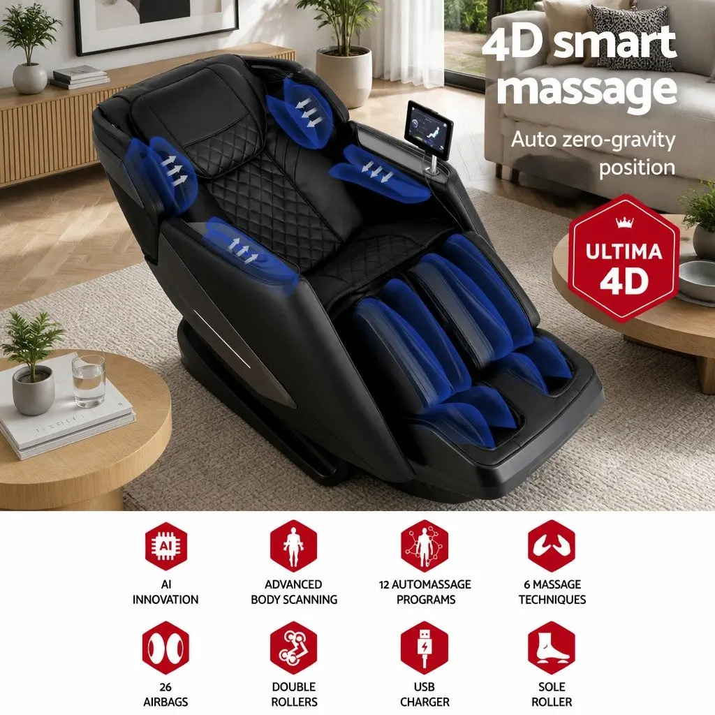 4D Full Body Massage Chair with Zero Gravity