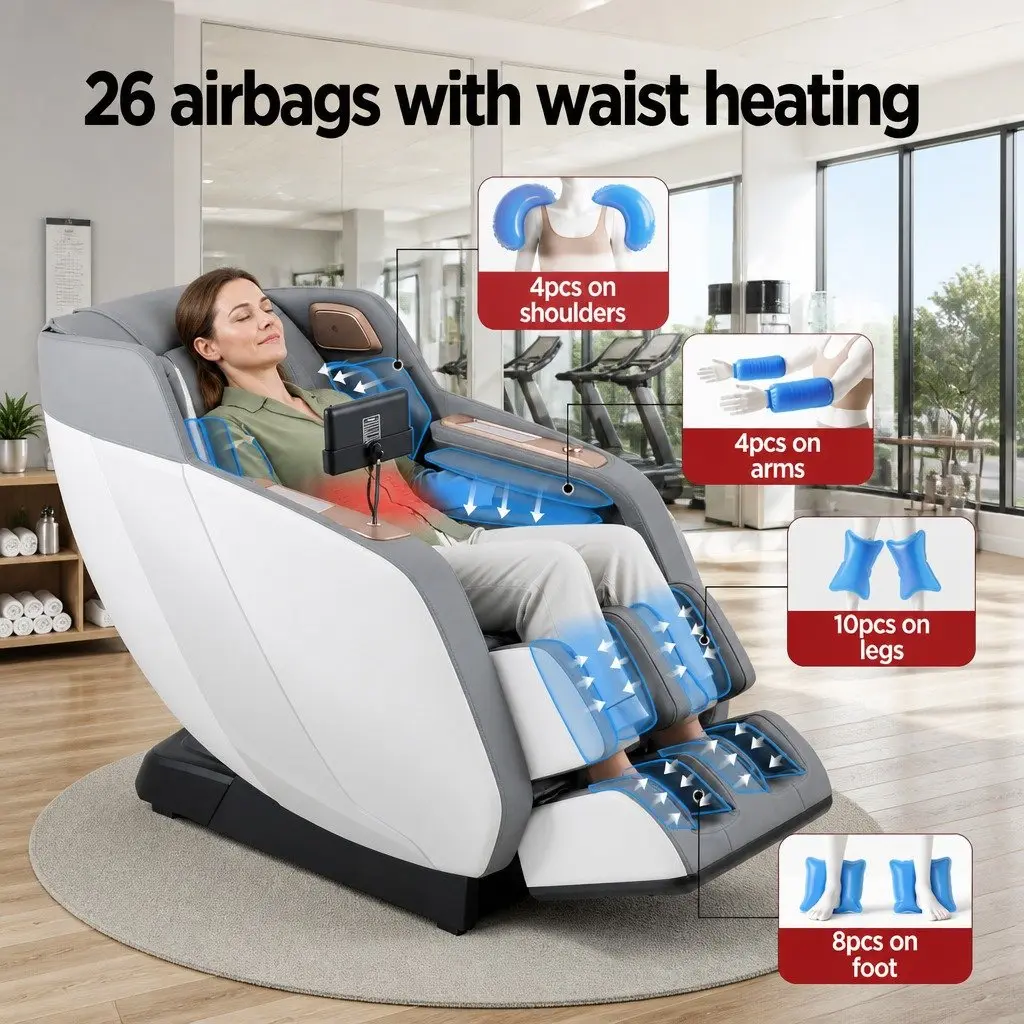 Electric Massage Chair with Bluetooth Speaker