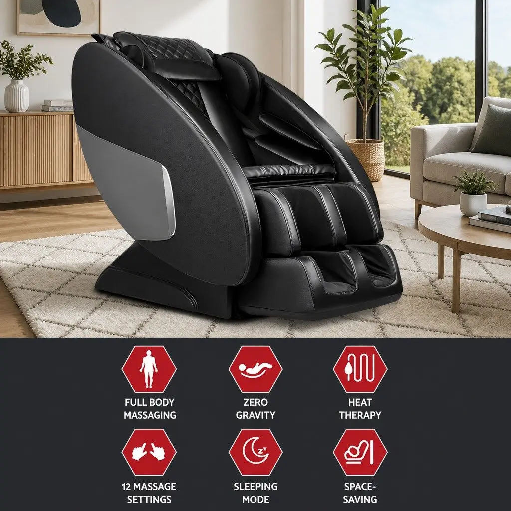 Electric Massage Chair Recliner with Zero-Gravity