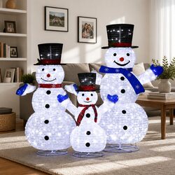 LED Snowman Decorations for Indoor and Outdoor Use