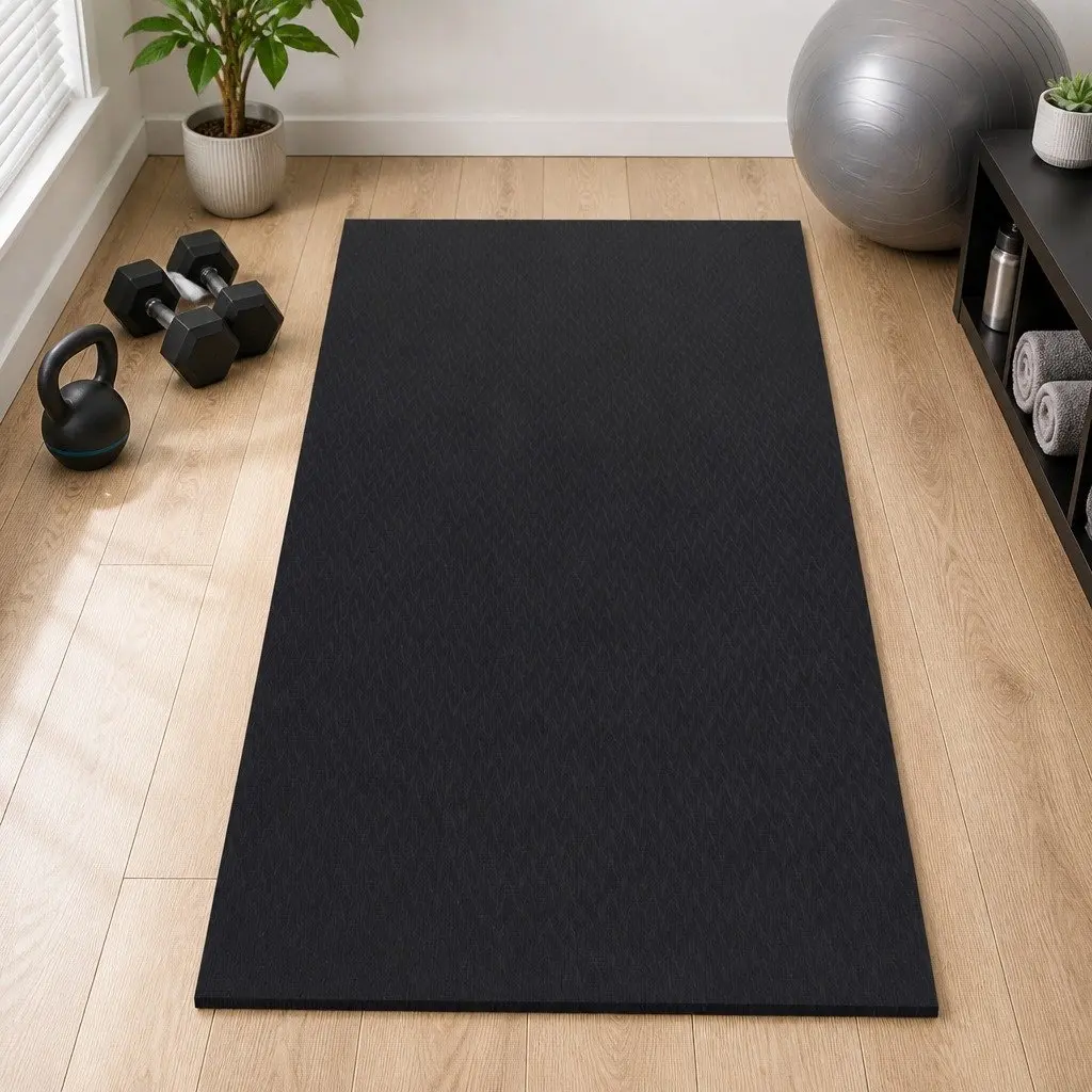Exercise Mat TPE 200cm x 90cm Black
