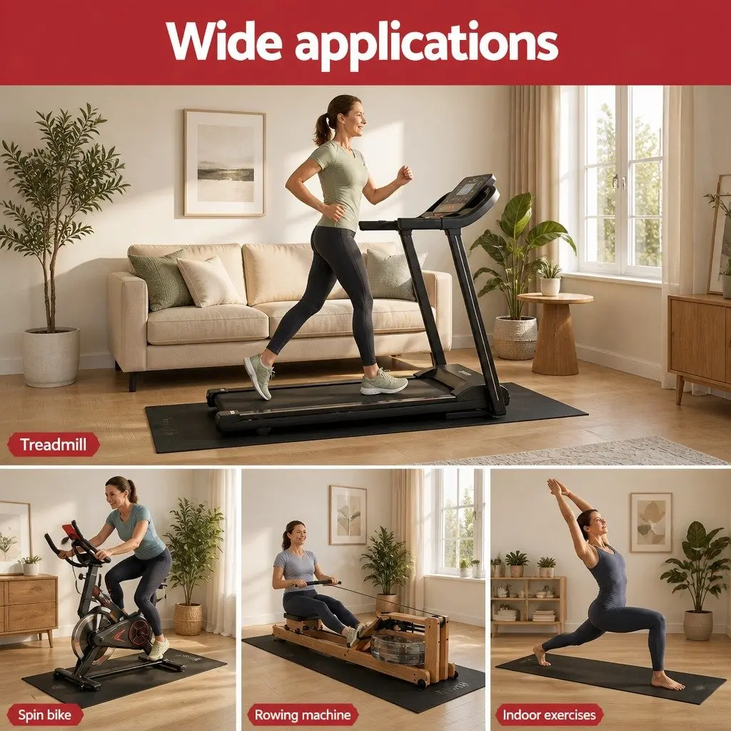 Exercise Mat TPE 200cm x 90cm Black