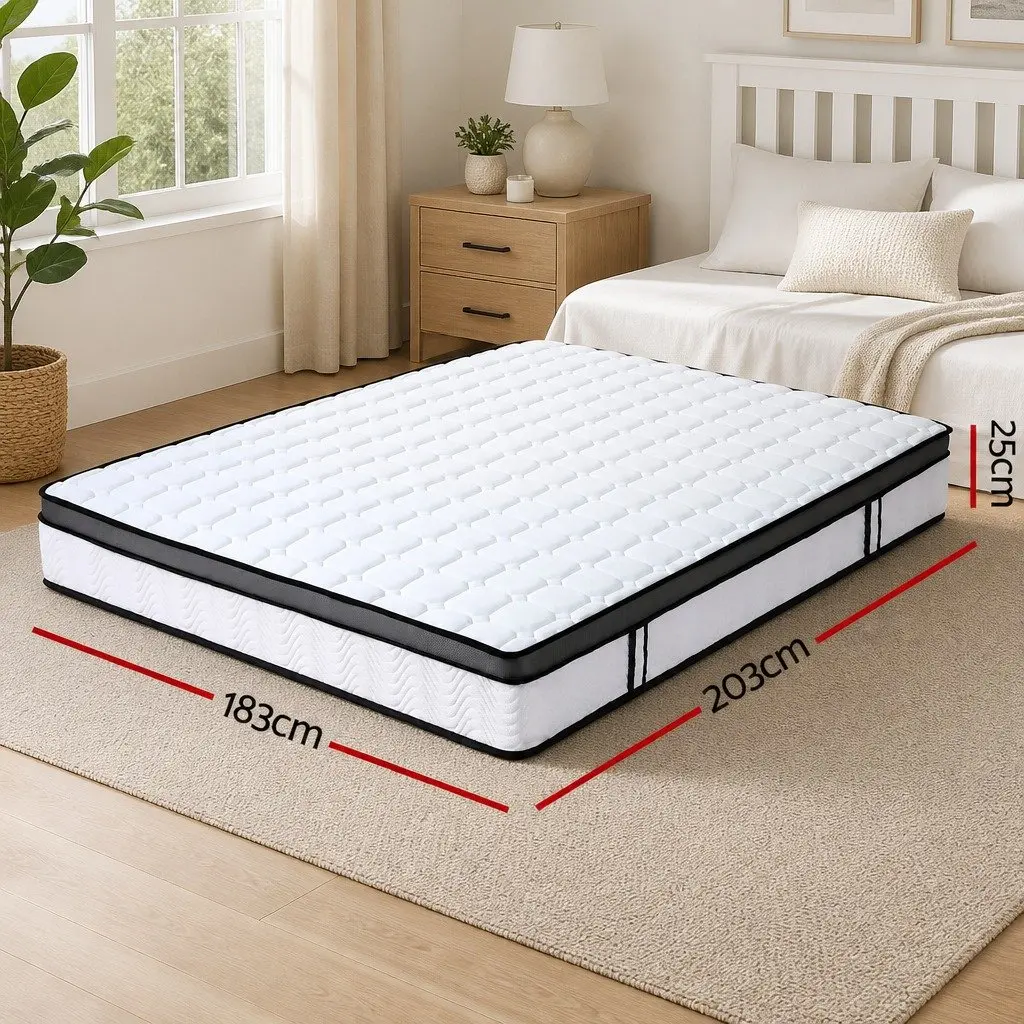 King Size Mattress 25cm with Bonnell Spring Support