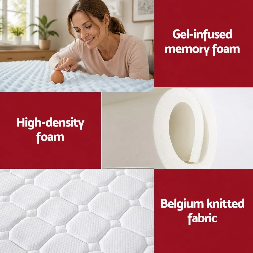 25cm Single Mattress with Cool Gel and Bonnell Springs