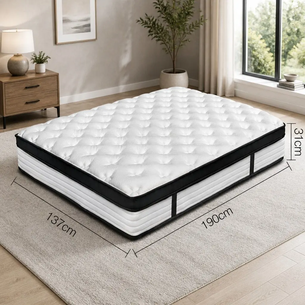 Plush Double Mattress with Euro Top and Pocket Springs