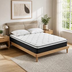 Euro Top Bonnell Spring Queen Mattress for Support