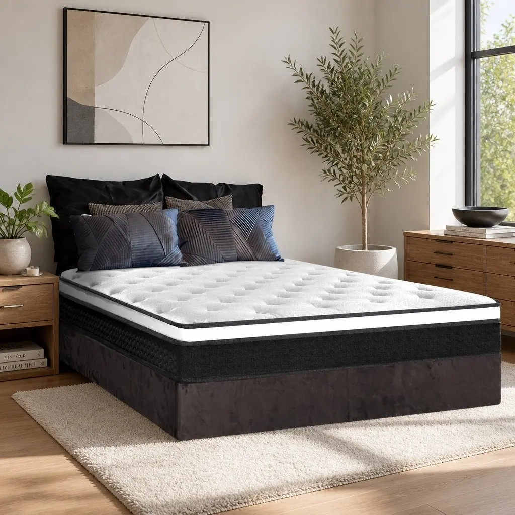 Queen Mattress Bonnell Spring 21cm Medium Firm White