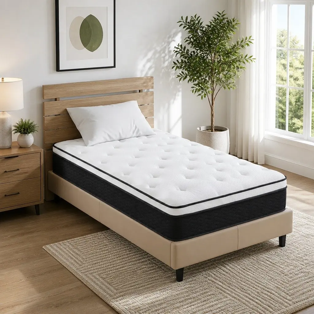 Single Mattress with Euro Top Bonnell Spring