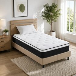 Premium Single Mattress with Euro Top Bonnell Spring