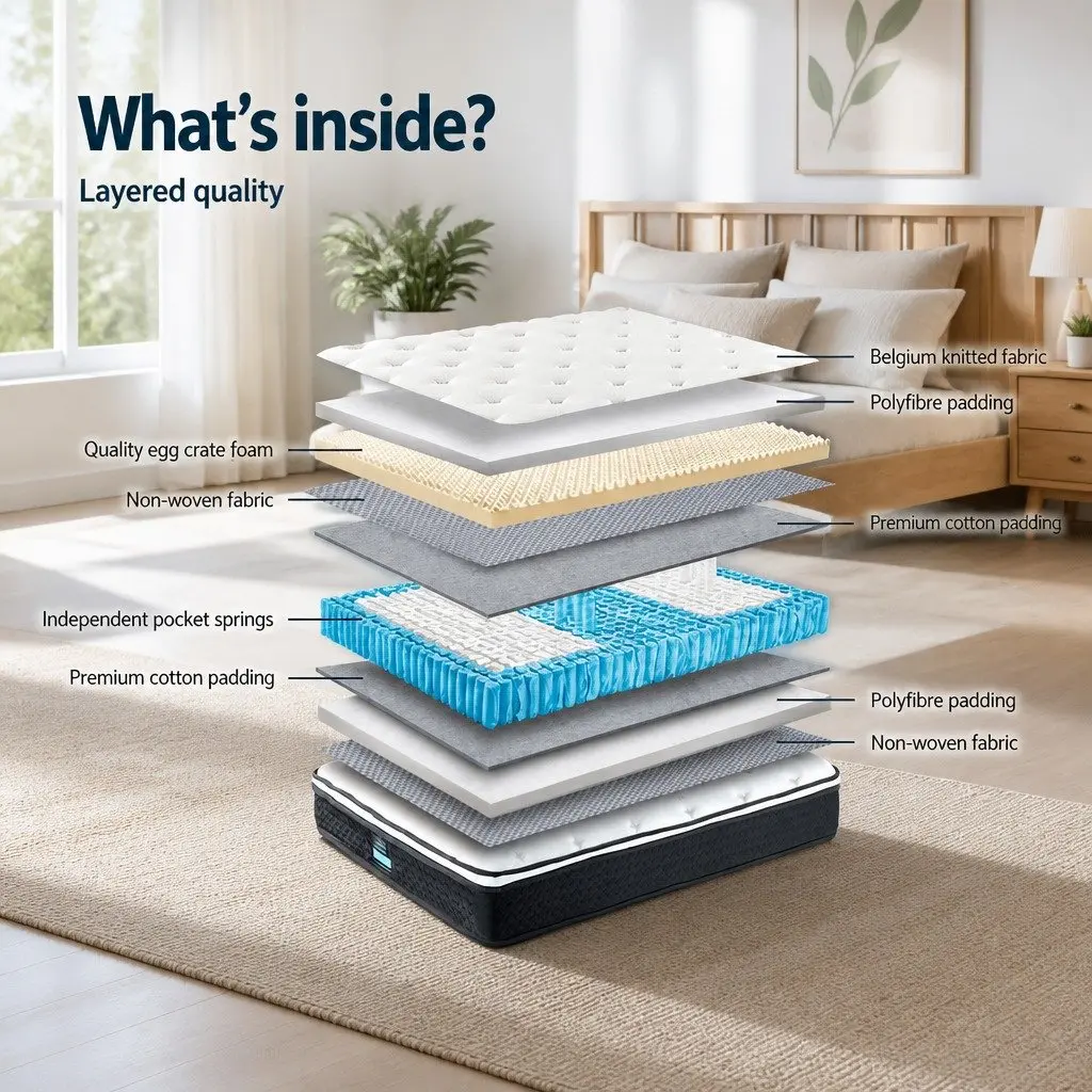 Single Mattress with Euro Top Bonnell Spring