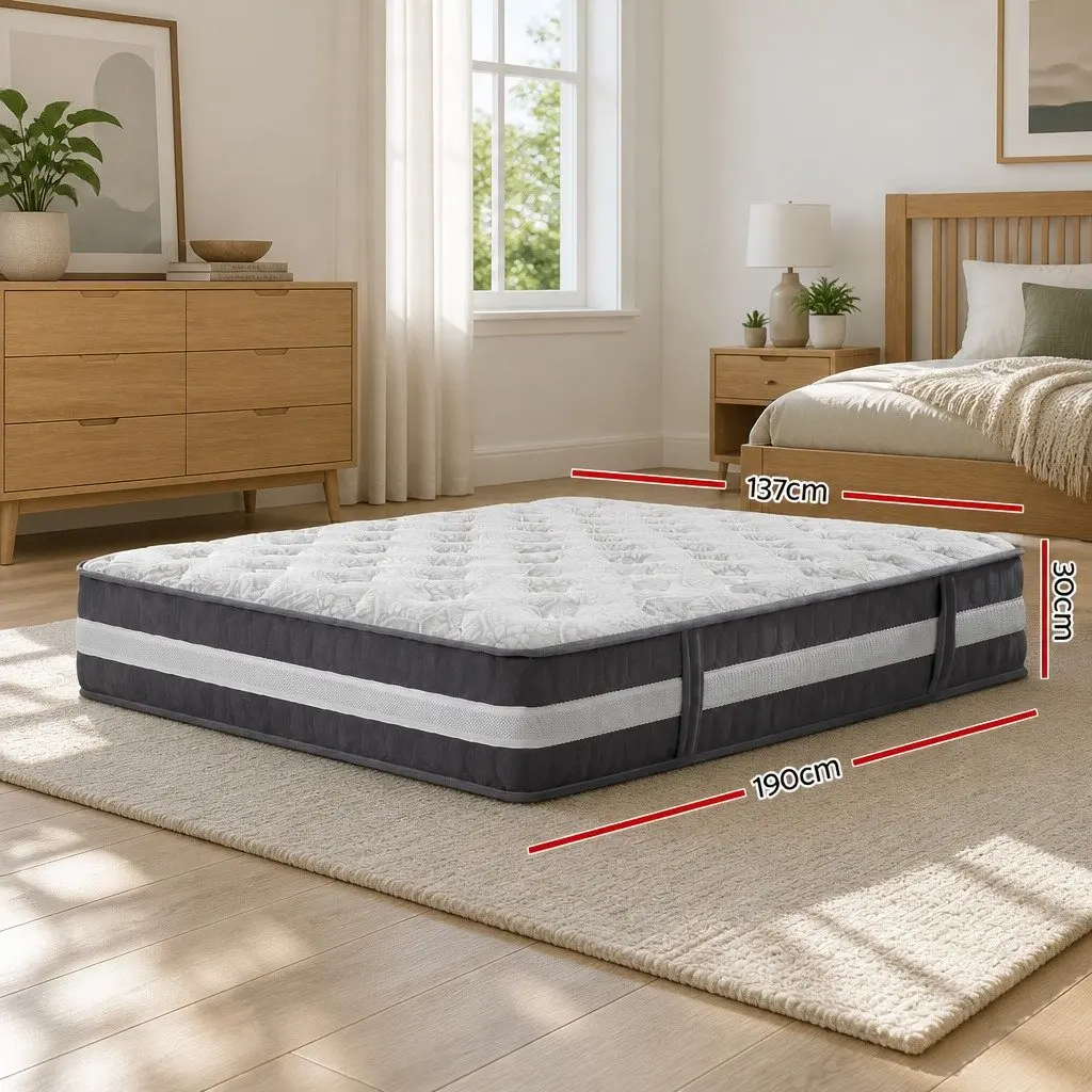 30cm Double Mattress with Pocket Spring Support