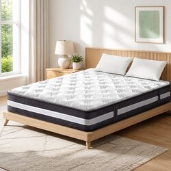 Queen Pocket Spring Mattress 30cm Medium Firm Comfort