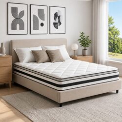 Pillow Top Double Mattress with Bonnell Spring Support